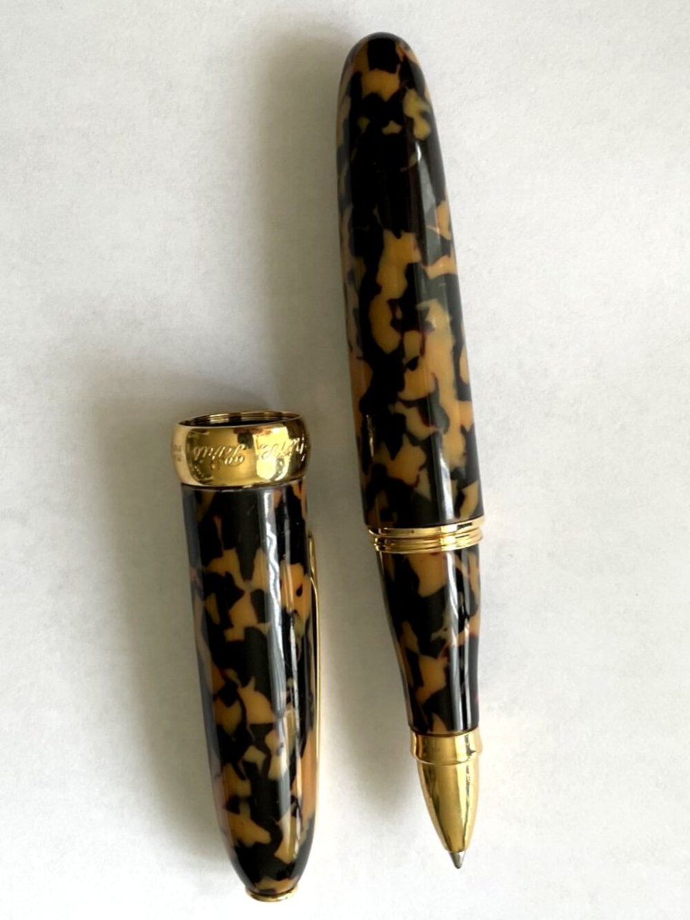 JEAN PIERRE LEPINE Ballpoint PEN Carmel Black Tortoise Churchill, Paris France.